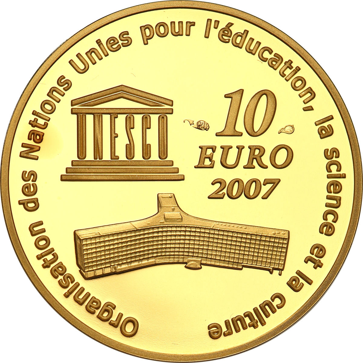Francja. 10 Euro 2007 - Wielki Mur Chiński